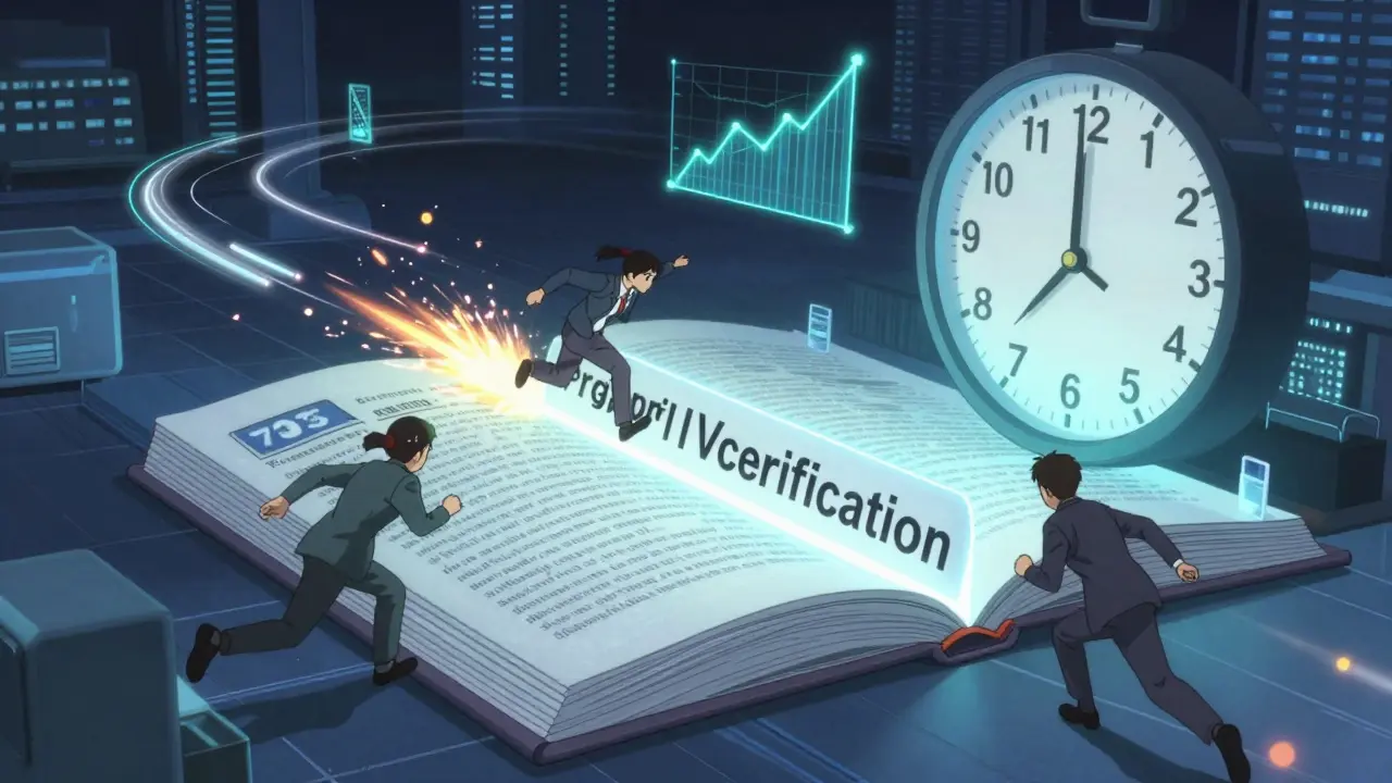 Anime-style race across the Orange Book landscape with generic companies sprinting toward a Paragraph IV certification checkpoint.