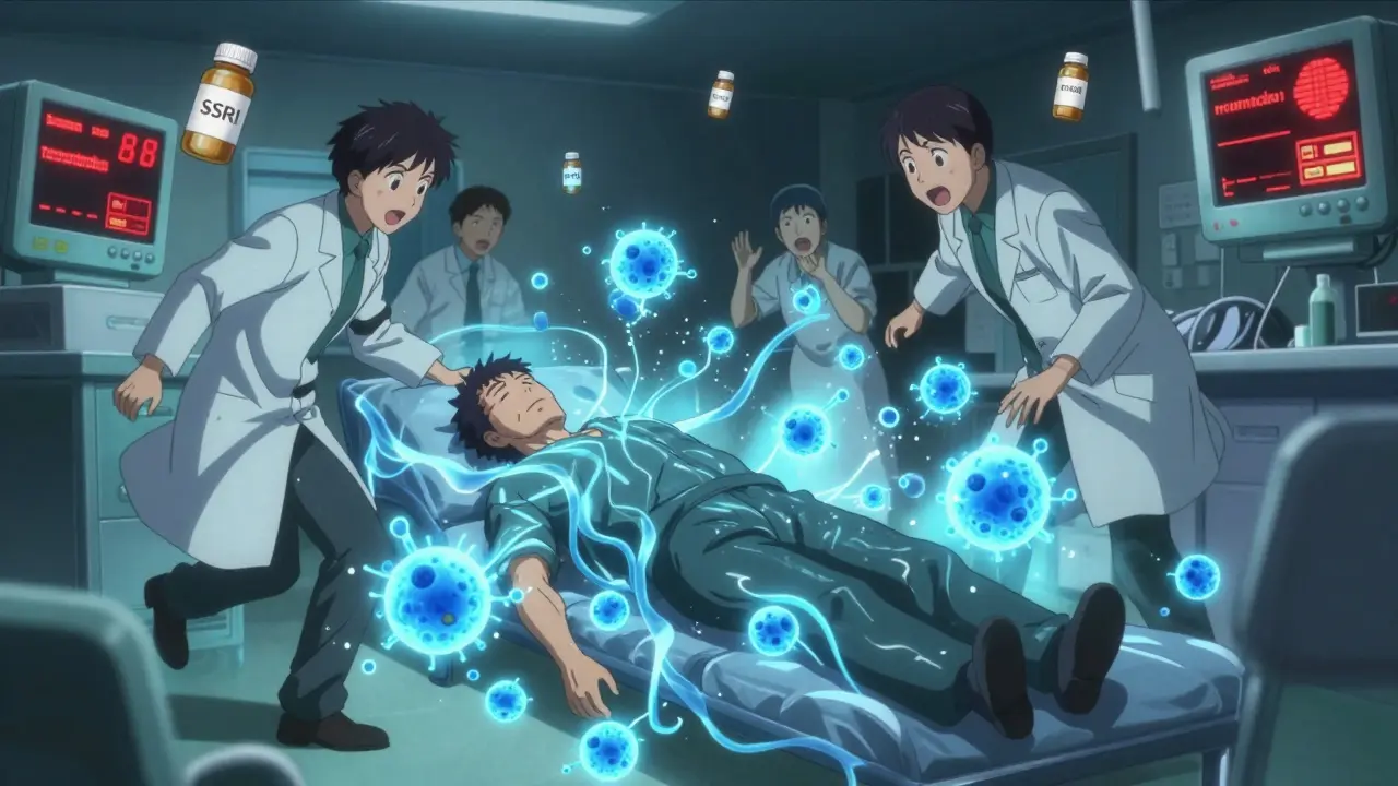 SSRI Antidepressants and Serotonin Syndrome Risk from Drug Interactions